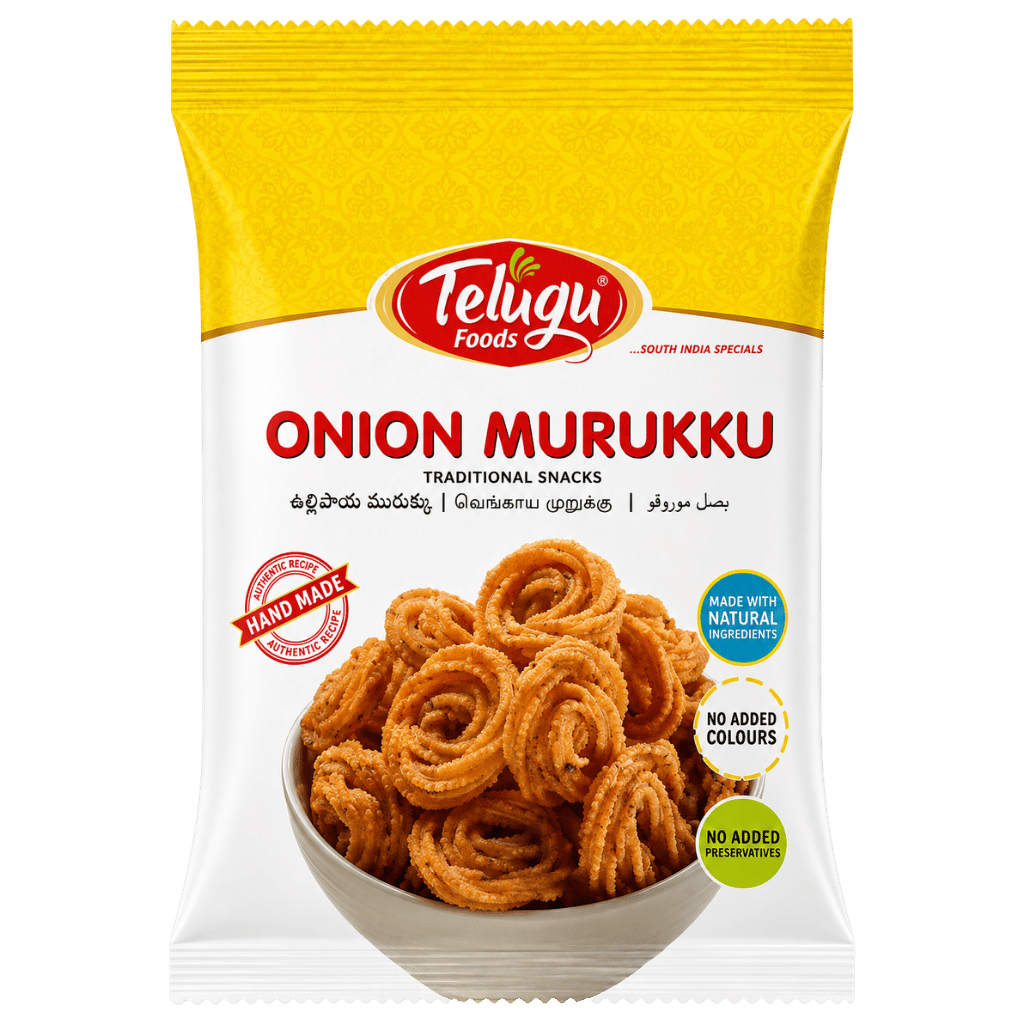 Telugu foods Onion Murruku 170 g buy online USA - 1